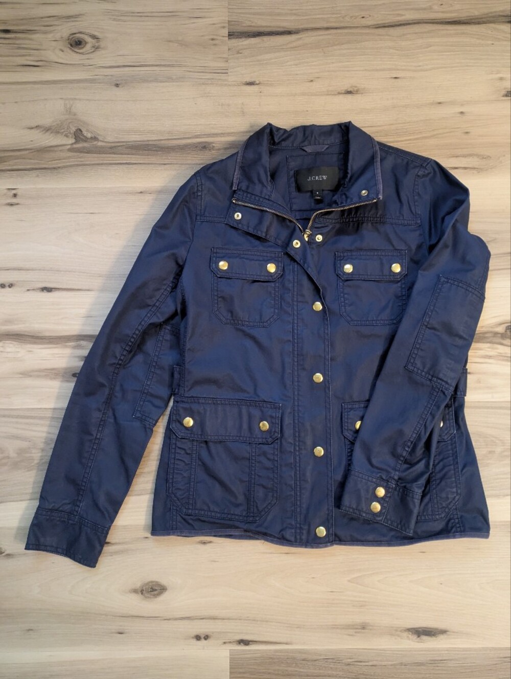 EUC J. Crew Waxed Cotton Jacket Size Small